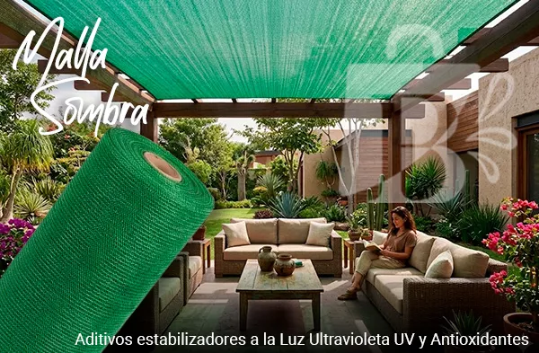 malla sombra en patios
